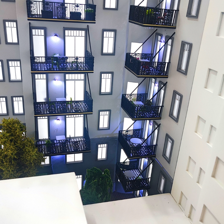 Beleuchtetes und animiertes Architekturmodell, individuell gefertigt von ARI Modellbau für die Travel Expo Europe, präsentiert Hotels, Flughäfen, Verkehrssysteme und touristische Einrichtungen mit höchster Detailtreue. Mit Lichteffekten, Animation un