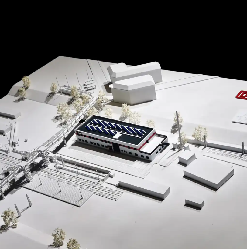 Ein maßgeschneidertes architektonisches Modell, entworfen von ARI Modellbau für die Digital Education Show, mit feinster Detailgenauigkeit, realistischen Lichteffekten und präziser Handwerkskunst. Jedes Modell steht für 20 Jahre Erfahrung von ARI Mod