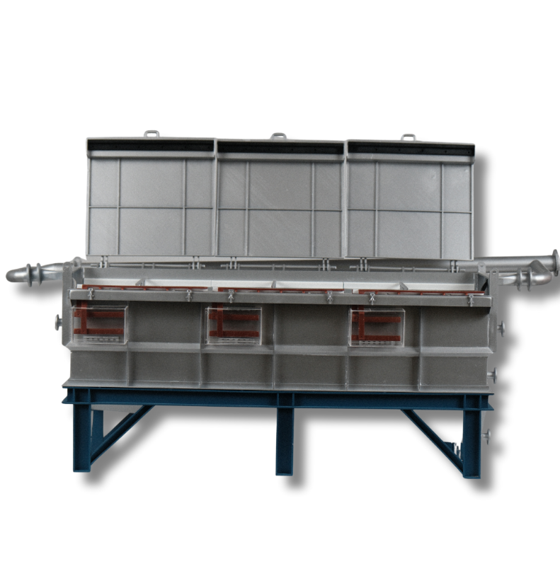 Ein präzise gefertigtes physisches Modell von ARI Modellbau für die Teaching Innovations Europe, mit feinen Details, professioneller Beleuchtung und architektonischer Genauigkeit. Mit über zwei Jahrzehnten Erfahrung verwandelt ARI Modellbau Lernräume