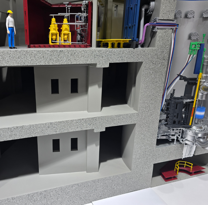 Ein individuelles architektonisches Modell, entworfen von ARI Modellbau für die CeMAT, das Logistik, Automatisierung und Innovationen in der Lieferkette mit fortschrittlicher Beleuchtung, Bewegung und handwerklicher Präzision darstellt. Mit über 20 J