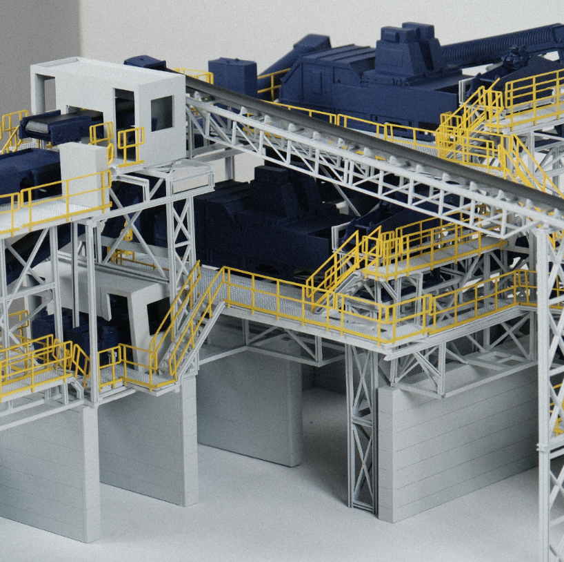 Ein architektonisches Modell, entwickelt von ARI Modellbau für die Air Cargo Europe, das Lichteffekte, Animationen und präzise Handwerkskunst kombiniert, um Innovationen in der Luftfrachtlogistik, den Transportsystemen und der Infrastrukturplanung da