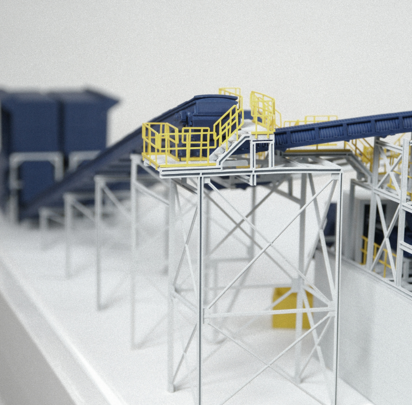 Ein beleuchtetes und animiertes architektonisches Modell, entworfen von ARI Modellbau für die Air Cargo Europe, das Lichtdesign, Bewegungstechnik und meisterhafte Handwerkskunst vereint. Mit über 20 Jahren Erfahrung verwandelt ARI Modellbau Logistik-