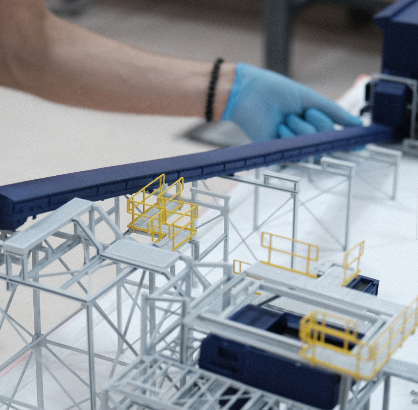 Ein detailreiches architektonisches Modell, entworfen von ARI Modellbau für die SITL Europe, das Lichteffekte, Animationen und präzise Handwerkskunst kombiniert. Mit über 20 Jahren Erfahrung verwandelt ARI Modellbau Konzepte aus Logistik, Lieferkette