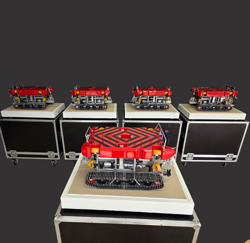 Beleuchtetes und animiertes Logistikmodell von ARI Modellbau, das Automationsabläufe, Prozessvisualisierung und architektonische Präzision für die Aussteller der e-Logistics World zeigt.