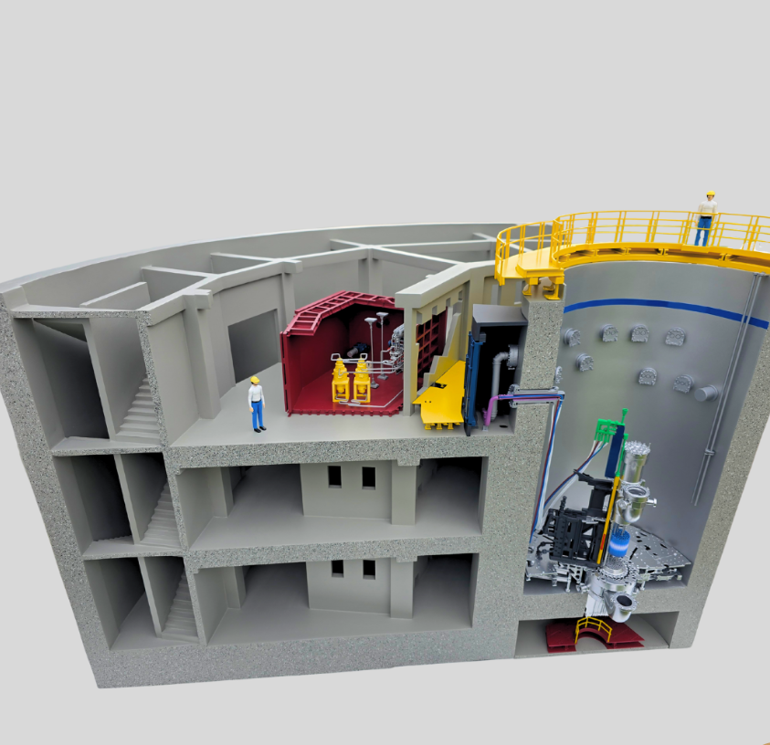 Individuelles Logistikmodell von ARI Modellbau, das Automatisierung, IoT-Logistikflüsse, digitale Systeme und Prozesssimulation für Aussteller der e-Logistics World visualisiert.