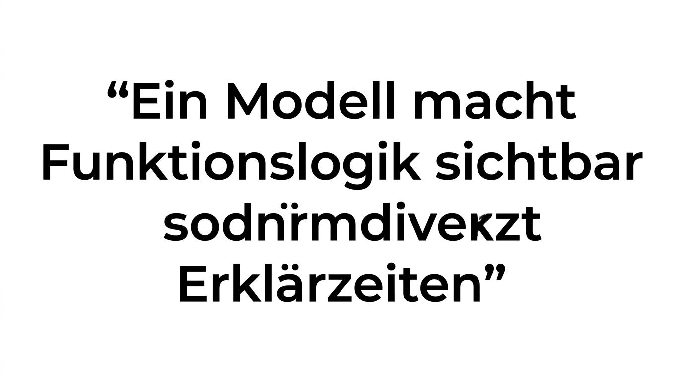 Hervorgehobenes Zitat mit der Aussage, dass ein physisches Modell auf der InnoTrans oft schneller überzeugt als ein PDF.